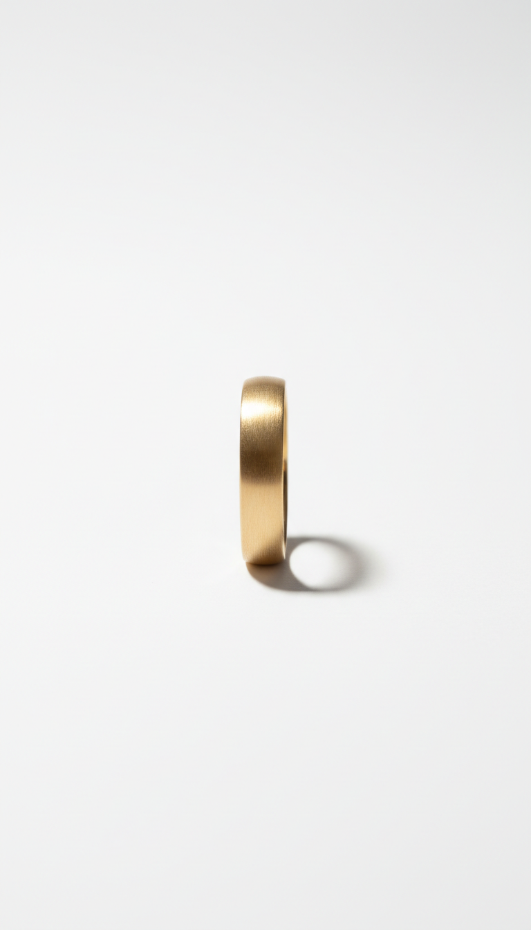 Schlichter Goldring aus 18 Karat