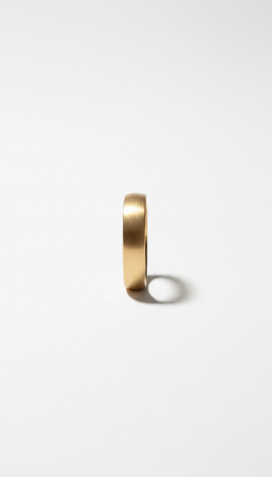 Schlichter Goldring aus 18 Karat